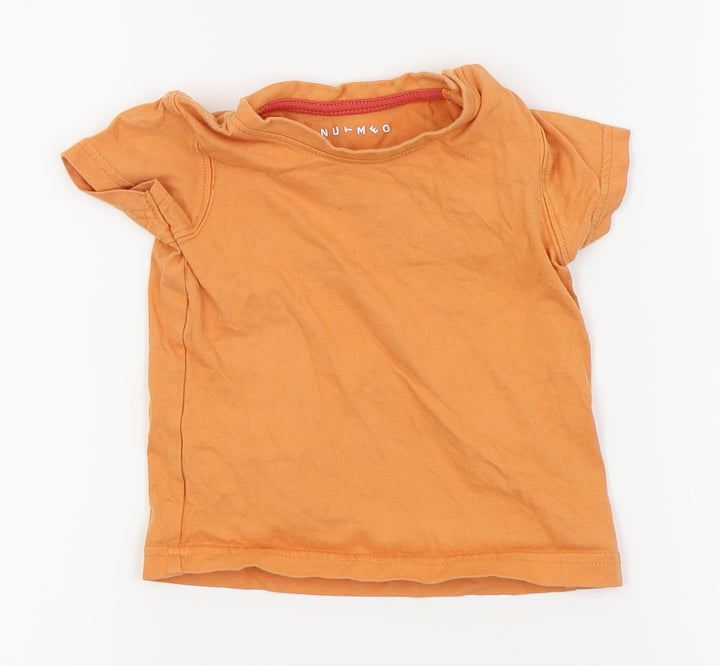 Nutmeg Boys Orange   Basic Polo Size 9-12 Months