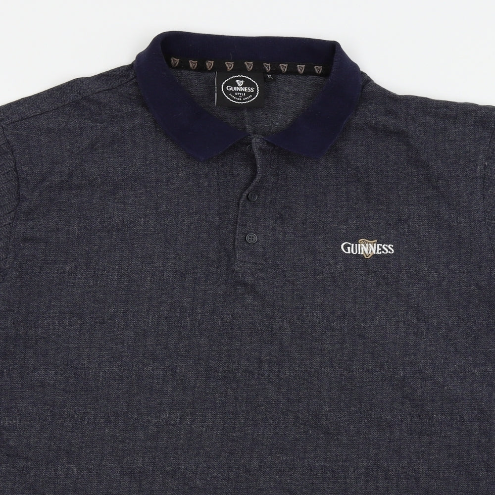 guinnes Mens Blue    Polo Size XL