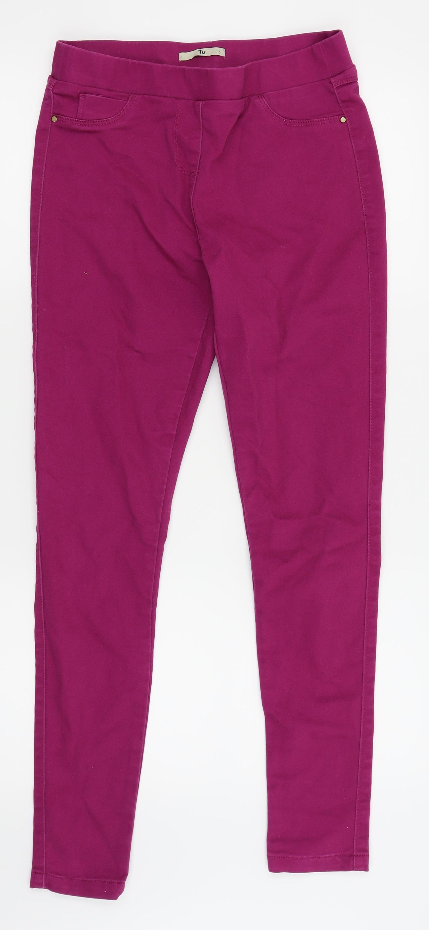 TU Womens Purple   Jegging Leggings Size 10 L27 in