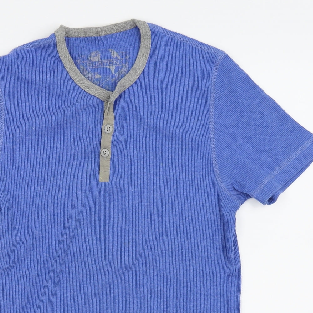 Burton Mens Blue    T-Shirt Size S