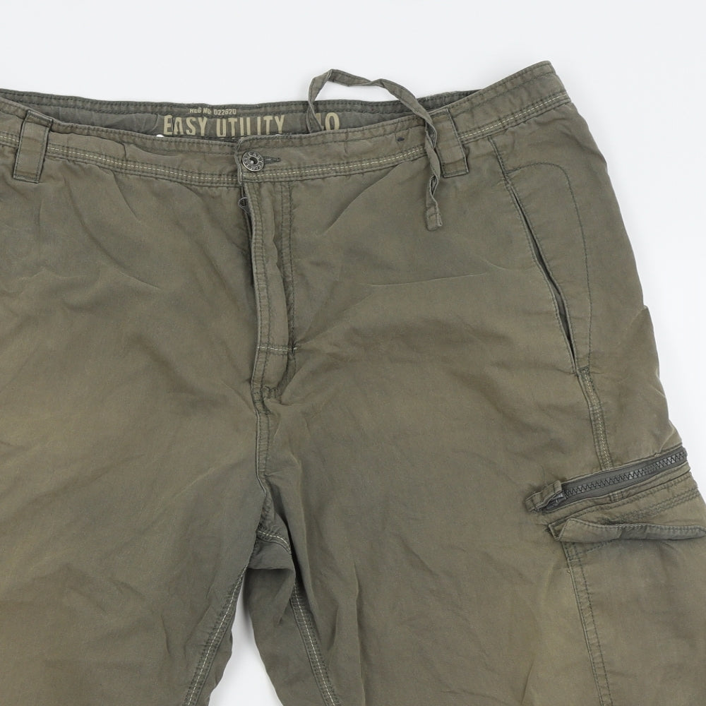 easy utility Mens Green   Cargo Shorts Size M
