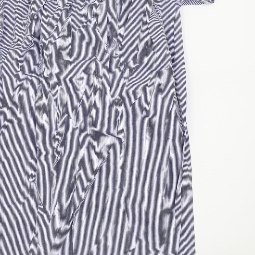 Select Womens Blue Striped  Fit & Flare  Size 10