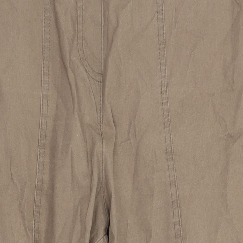 BM Womens Beige   Cargo Trousers Size 12  - 3/4 leg