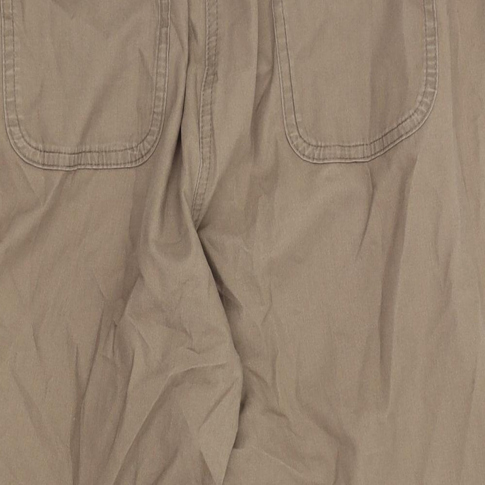 BM Womens Beige   Cargo Trousers Size 12  - 3/4 leg