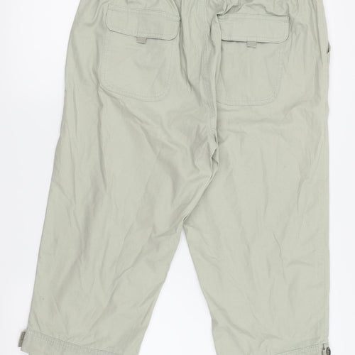 BM Womens White   Capri Trousers Size 12  - 3/4 leg