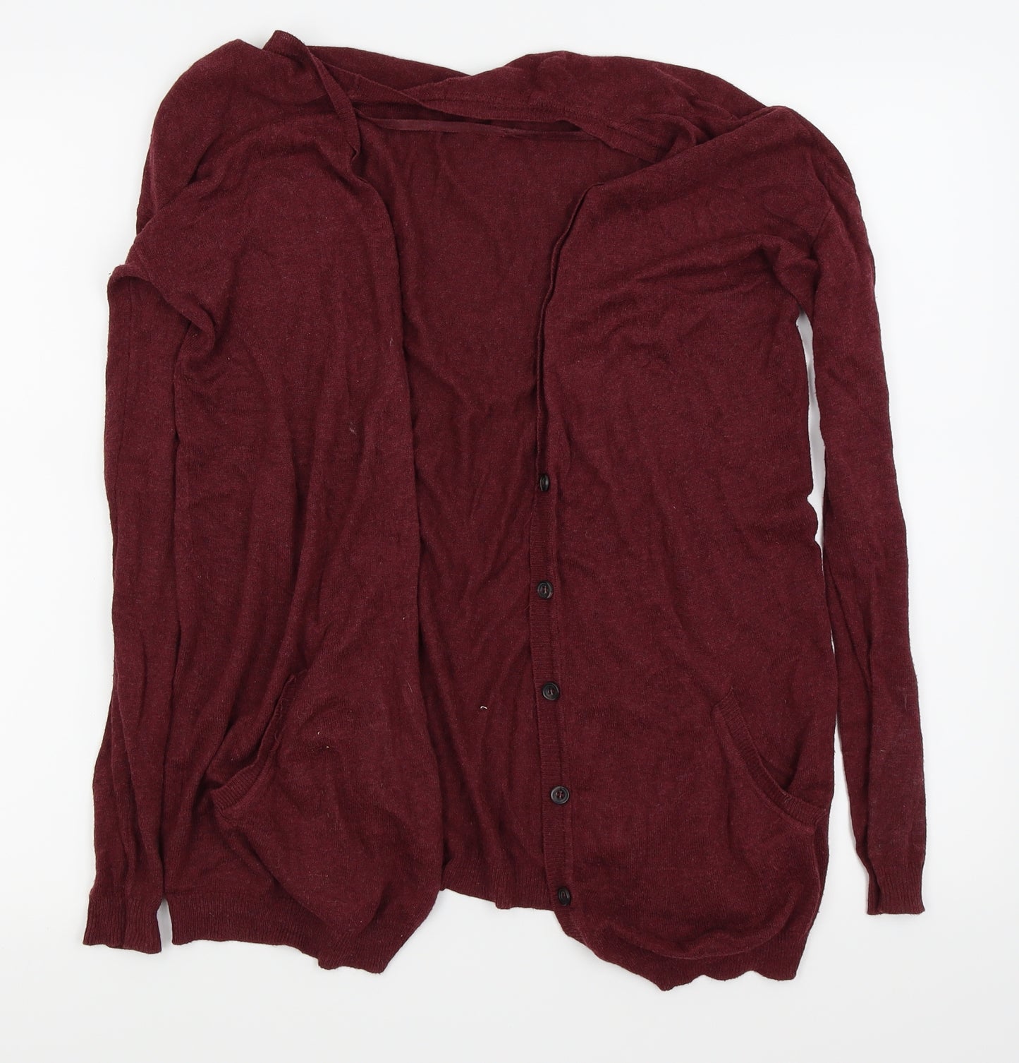 Primark Womens Red   Cardigan Jumper Size 10