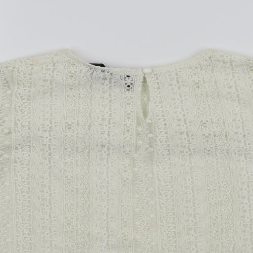 mango casual Womens White   Basic T-Shirt Size XS