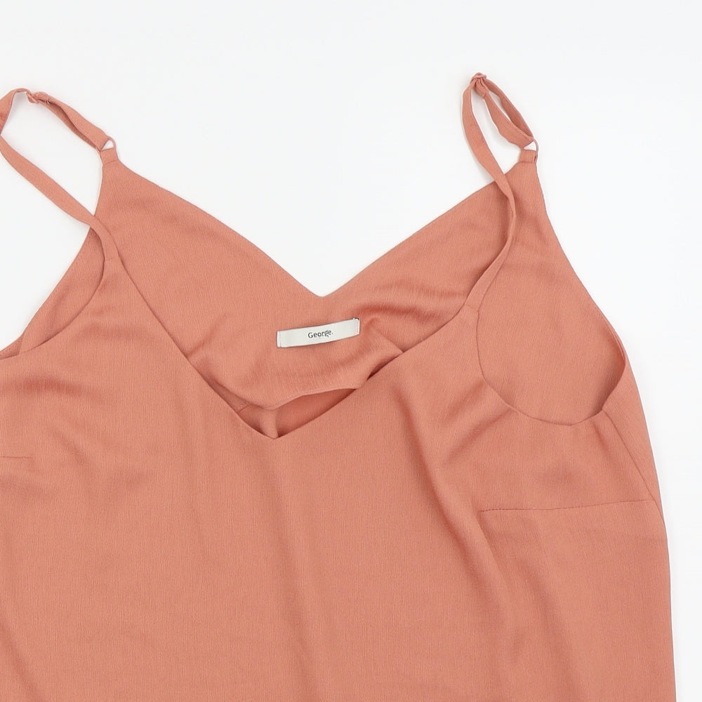 Asda George Womens Orange   Camisole Tank Size 16