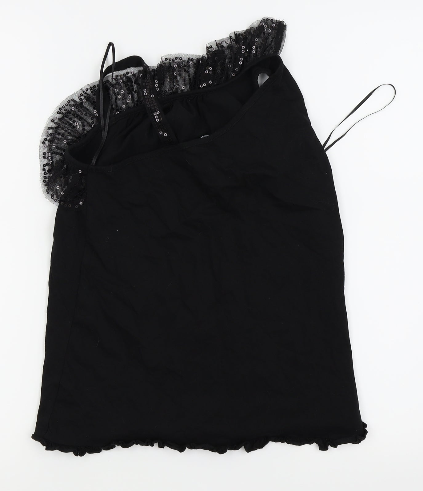 Asda George Girls Black   Basic T-Shirt Size 11-12 Years