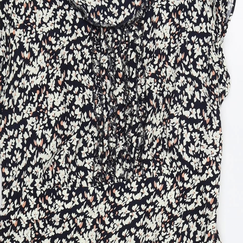 RJR.John Rocha Womens Black Floral  Fit & Flare  Size 14