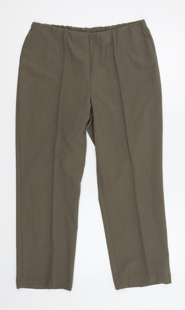 BM Womens Green   Trousers  Size 12 L24 in