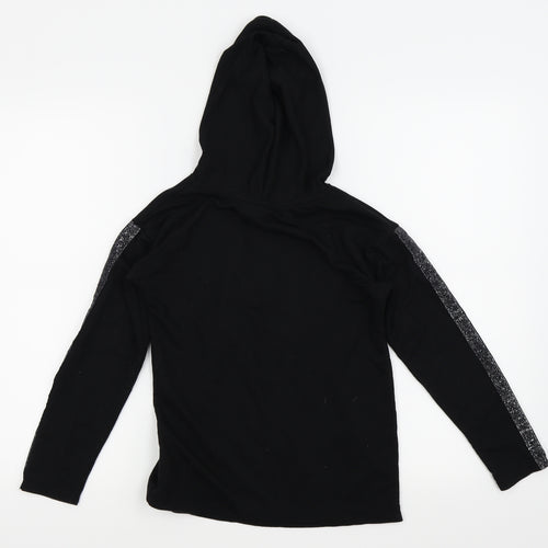 Asda George Girls Black   Basic T-Shirt Size 9-10 Years