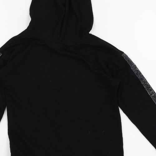 Asda George Girls Black   Basic T-Shirt Size 9-10 Years