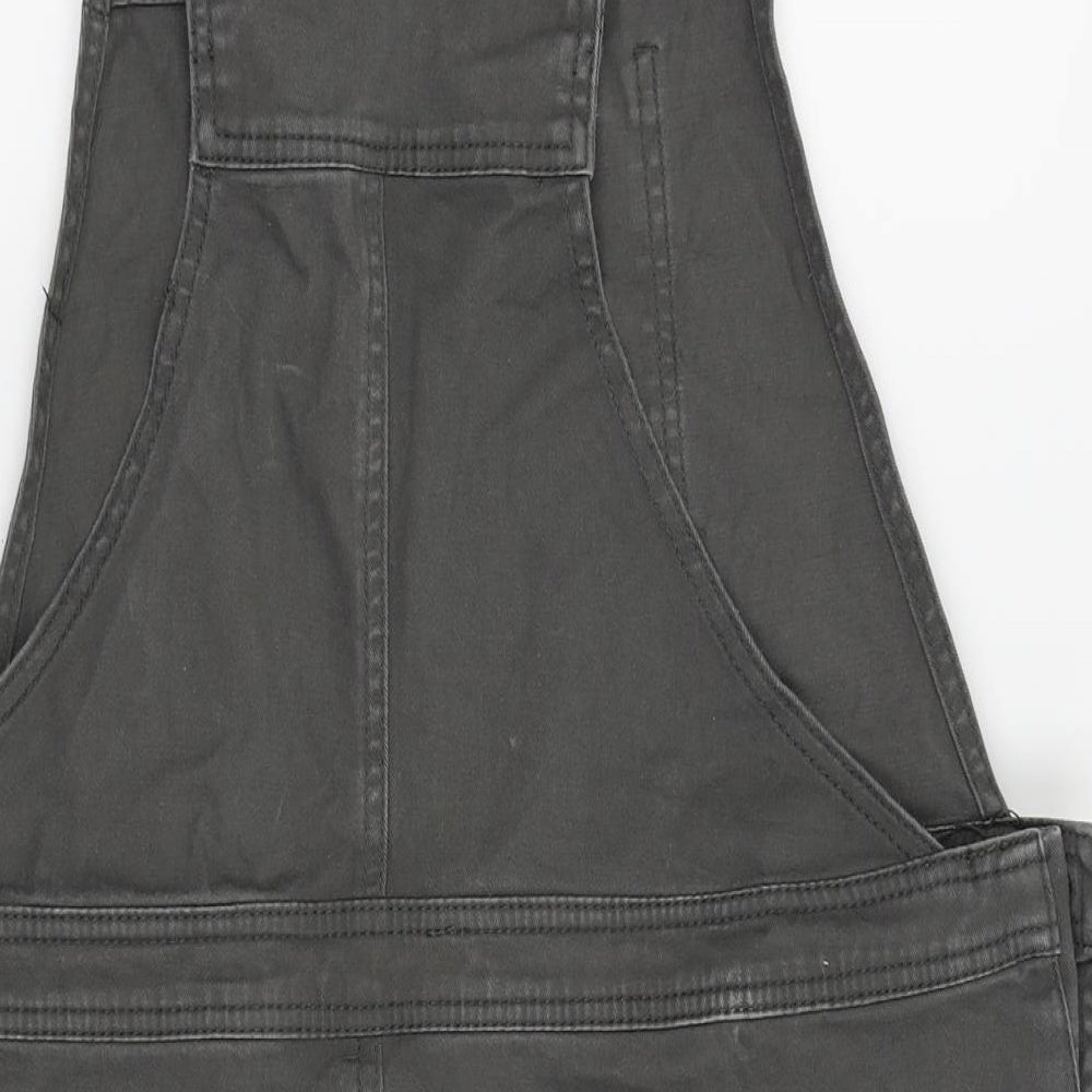 Dorothy Perkins Womens Grey   Pinafore/Dungaree Dress  Size 14
