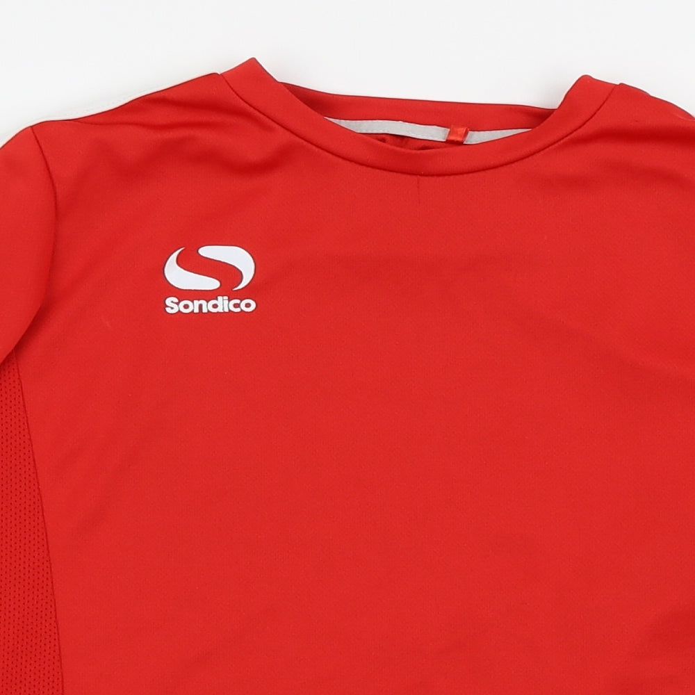 Sondico Boys Red   Basic T-Shirt Size 9-10 Years