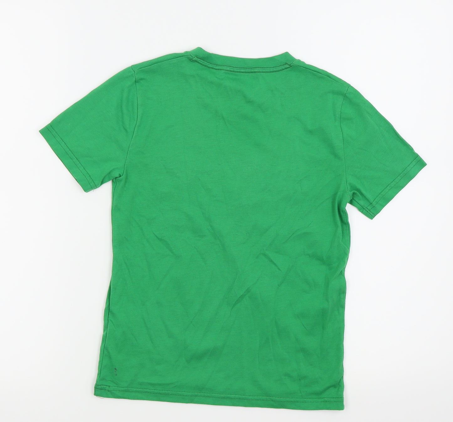 abercombie kids Boys Green Houndstooth  Basic T-Shirt Size 7-8 Years