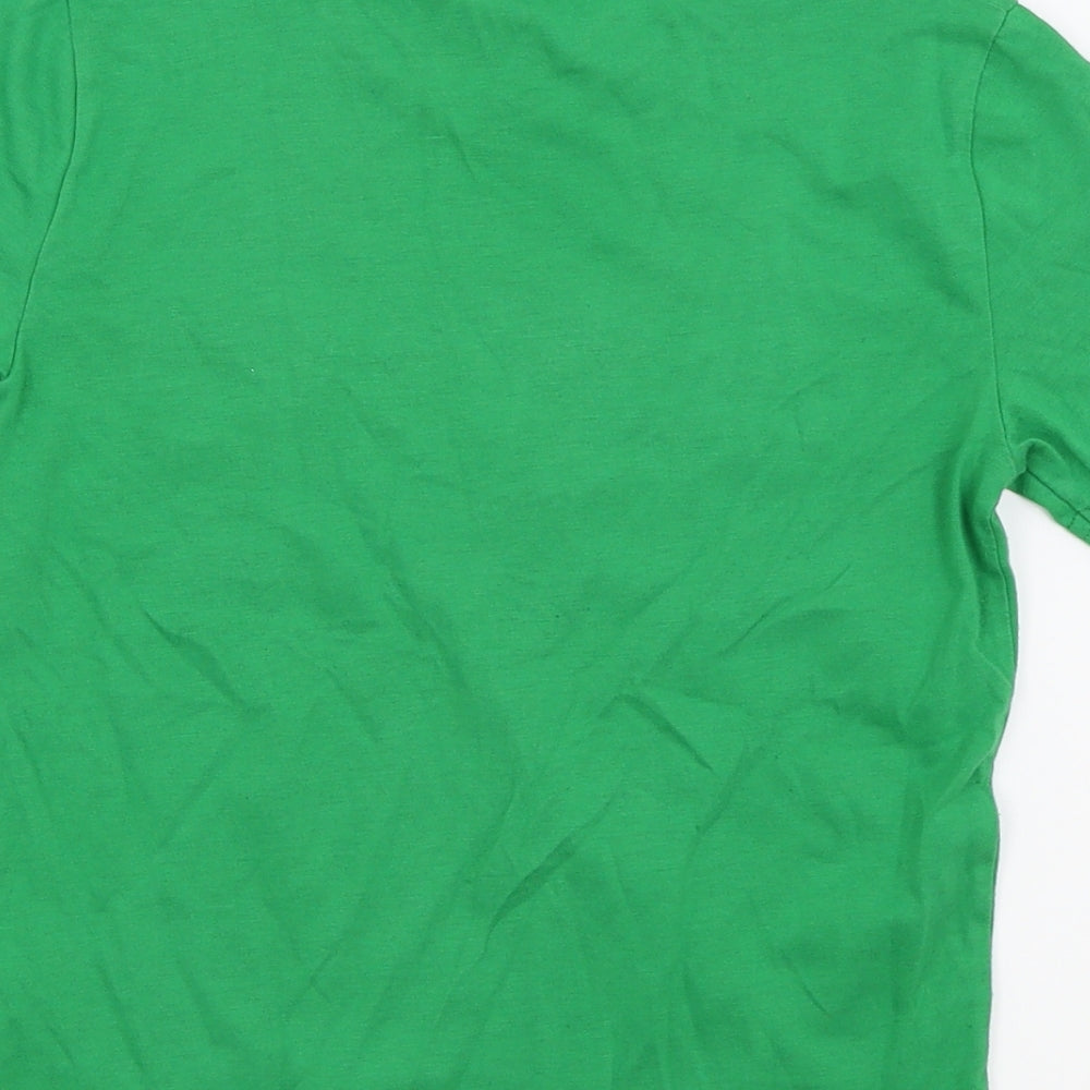 abercombie kids Boys Green Houndstooth  Basic T-Shirt Size 7-8 Years