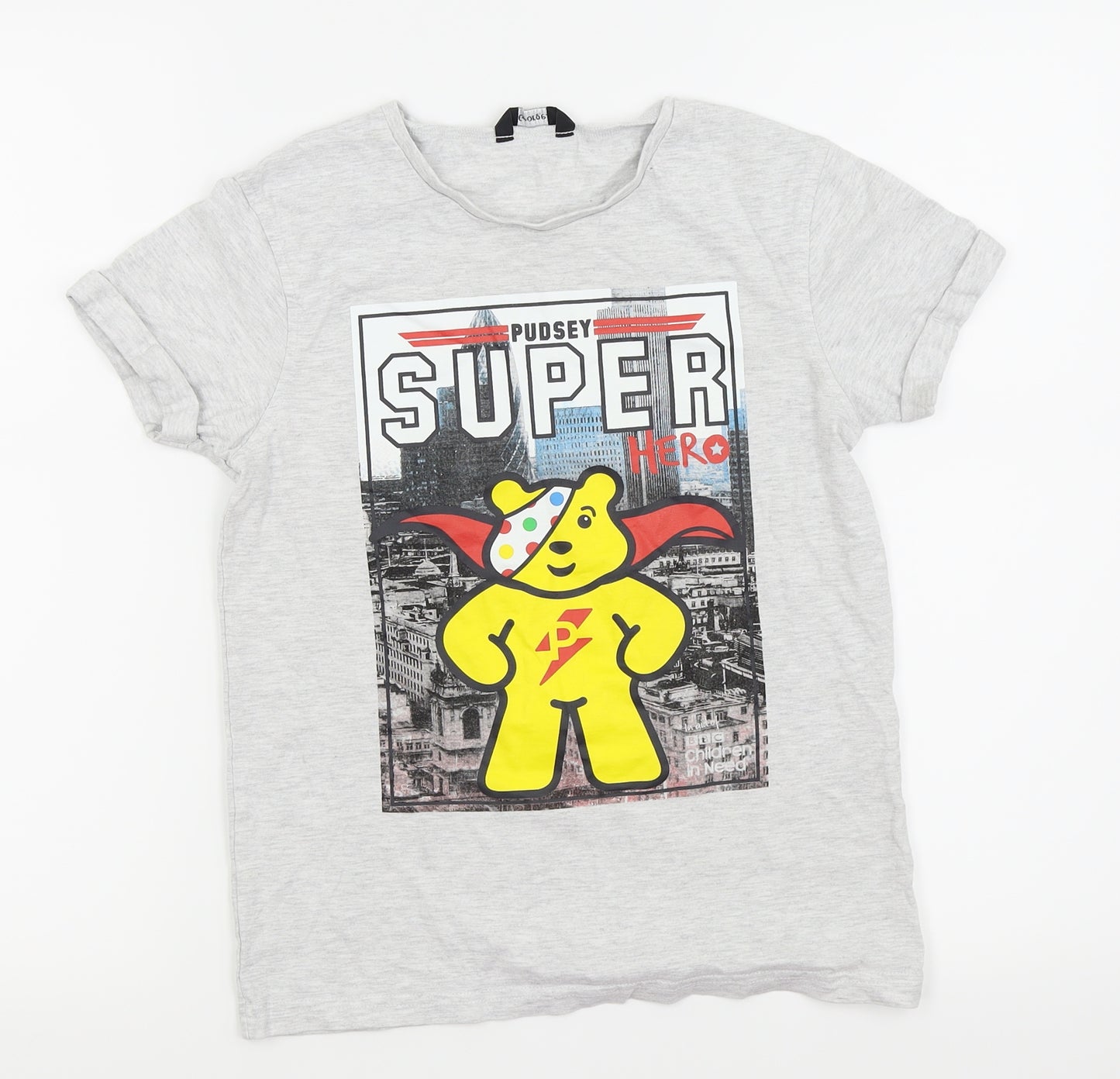 Asda George Boys Grey   Basic T-Shirt Size 10-11 Years