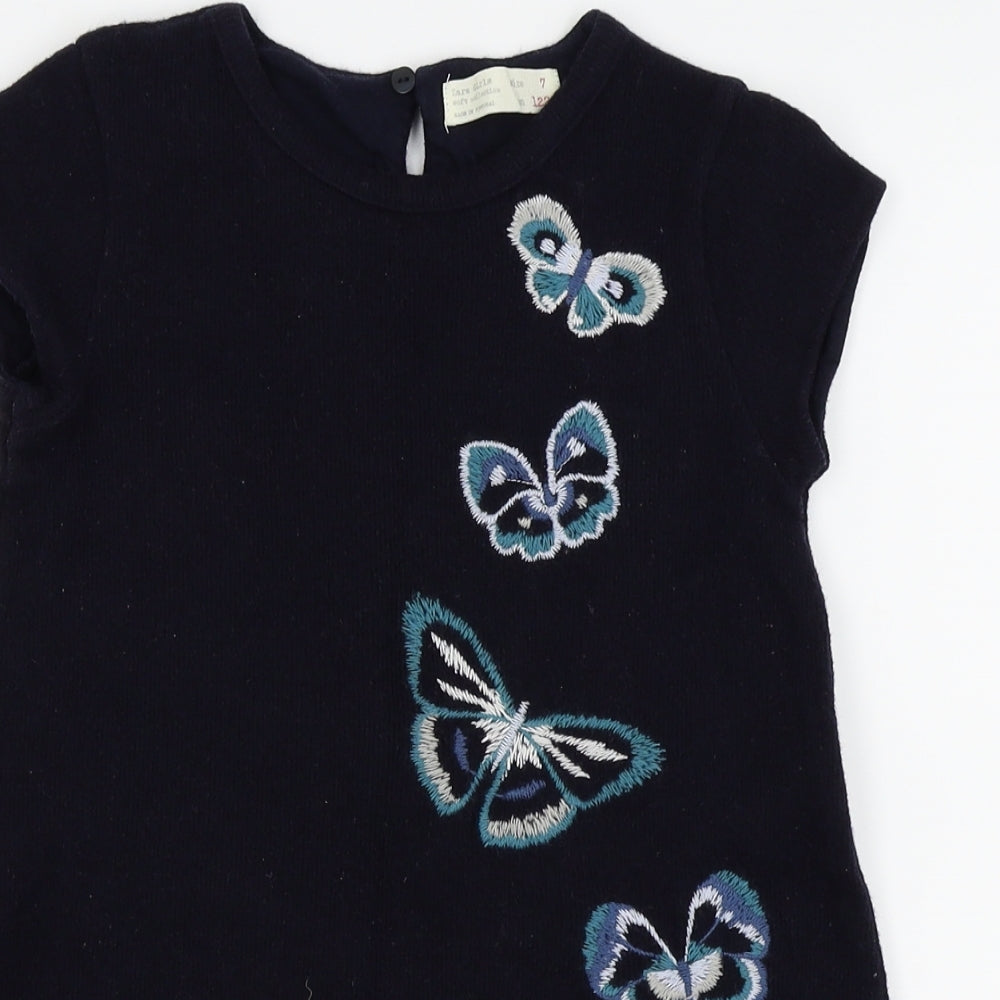 Zara Girls Blue   Fit & Flare  Size 7 Years