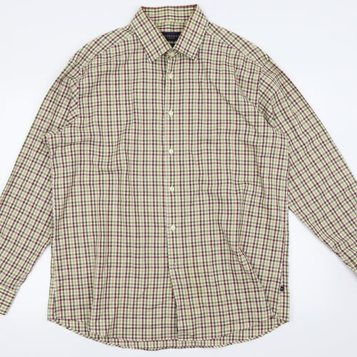 Debenhams Mens Beige Check   Dress Shirt Size 43
