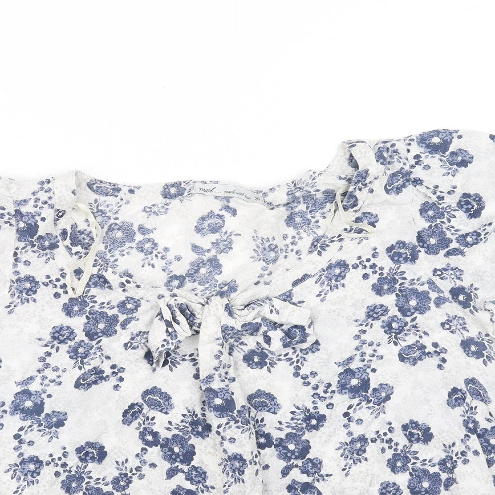 NEXT Womens White   Basic T-Shirt Size 20