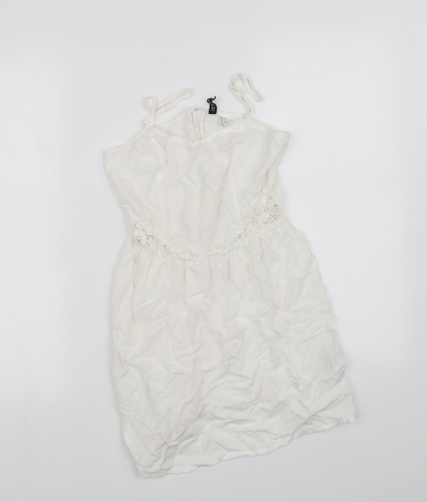 Divided Womens White   Basic Blouse Size 8