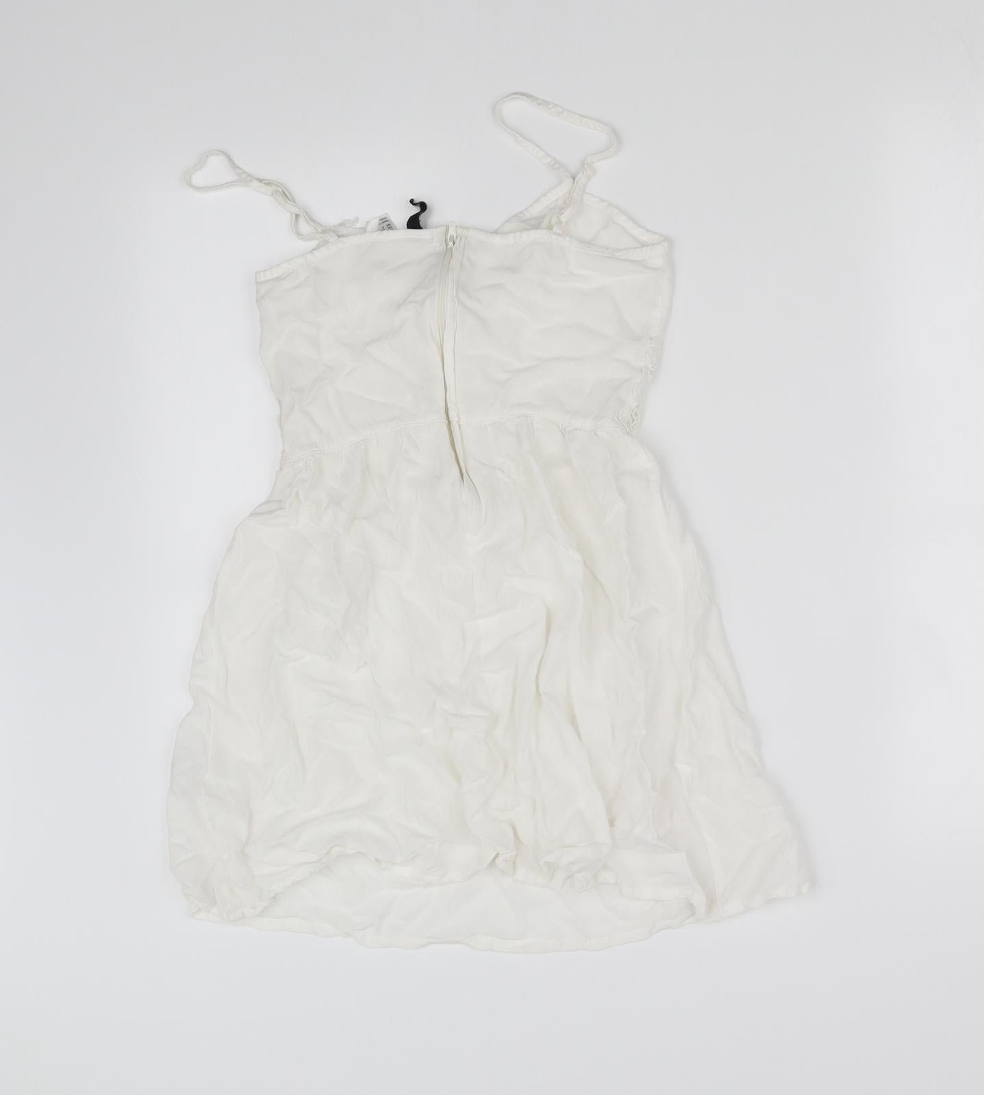 Divided Womens White   Basic Blouse Size 8