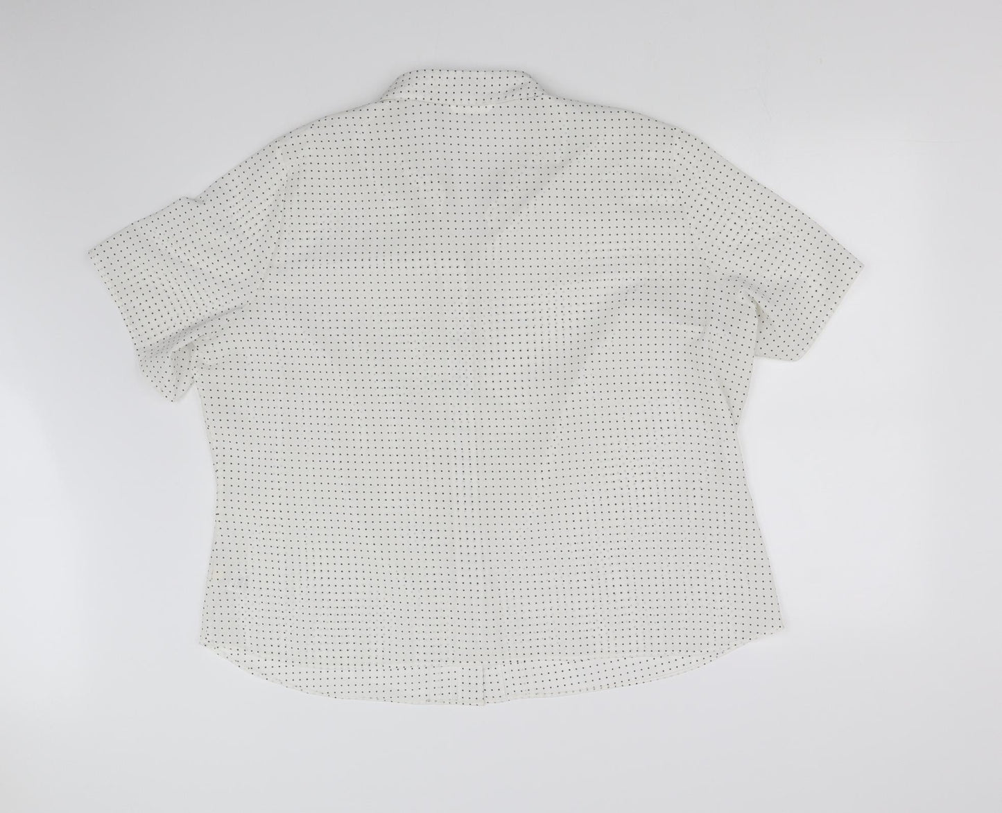 mark and spncer Womens White   Basic Button-Up Size L