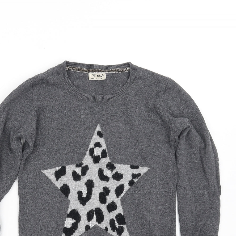 NEXT Girls Grey   Fit & Flare  Size 9-10 Years