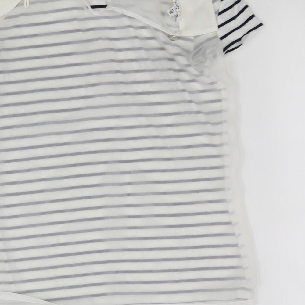 pre worn Girls White   Basic Blouse Size M