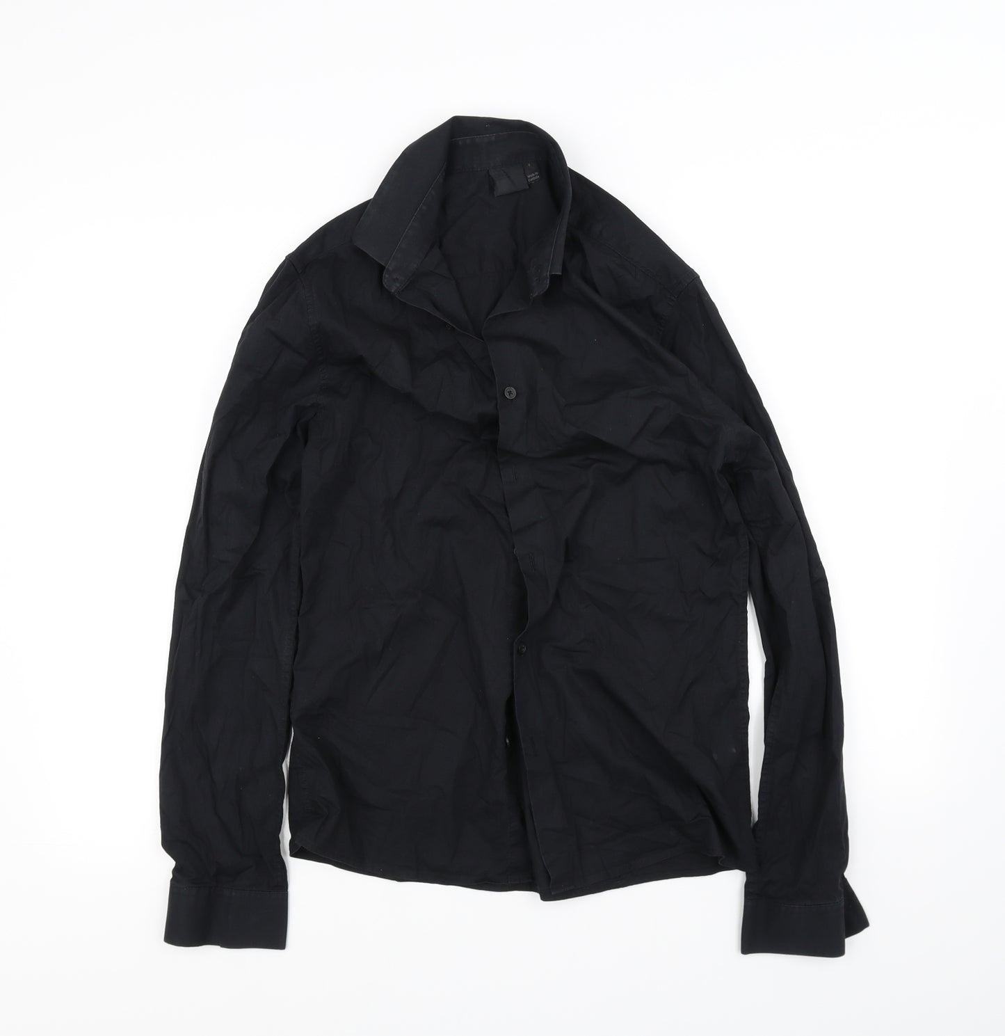 ASOS Womens Black   Basic Button-Up Size S