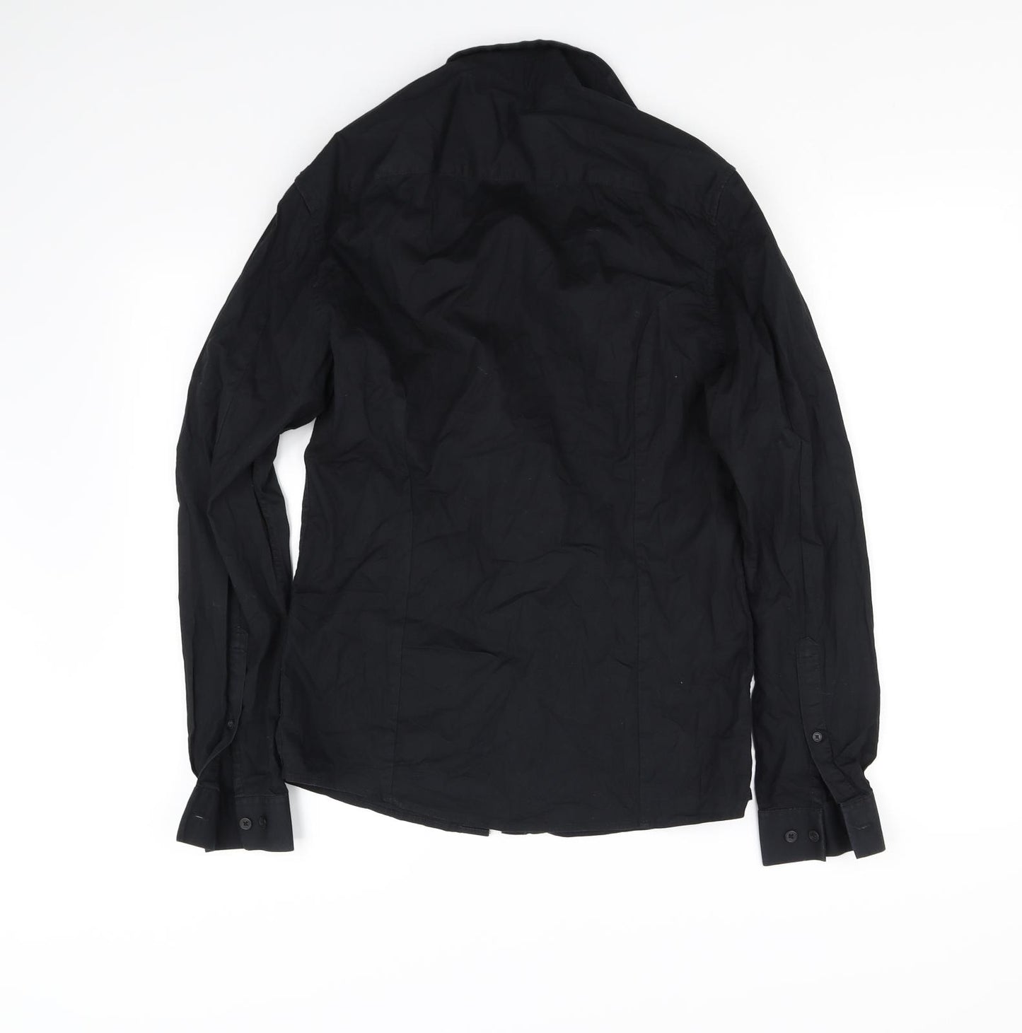 ASOS Womens Black   Basic Button-Up Size S