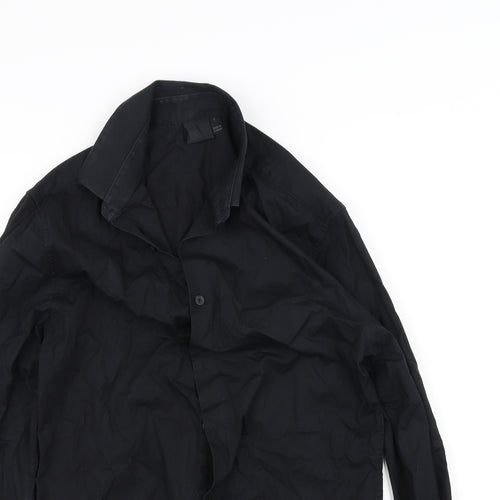 ASOS Womens Black   Basic Button-Up Size S