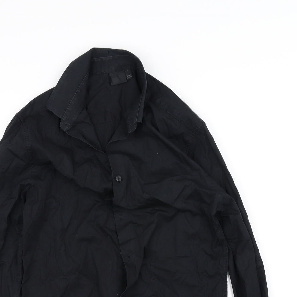 ASOS Womens Black   Basic Button-Up Size S