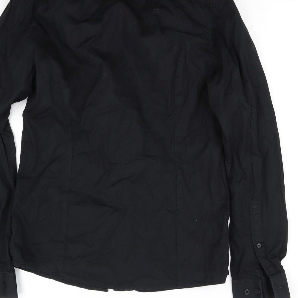 ASOS Womens Black   Basic Button-Up Size S