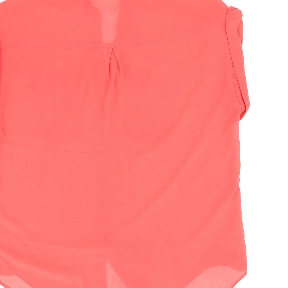 Atmosphere Womens Orange   Basic Button-Up Size 12