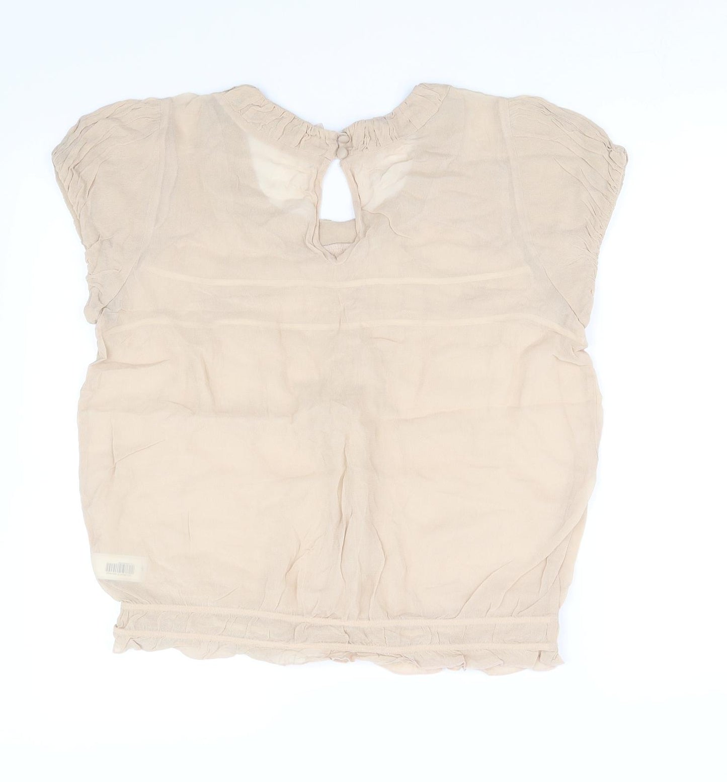 per worn Womens Beige   Basic Blouse Size 14