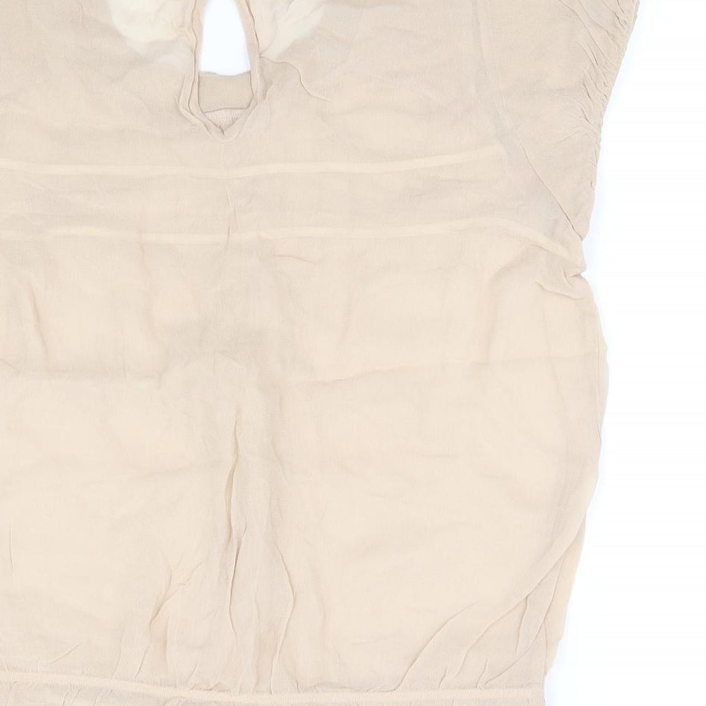 per worn Womens Beige   Basic Blouse Size 14