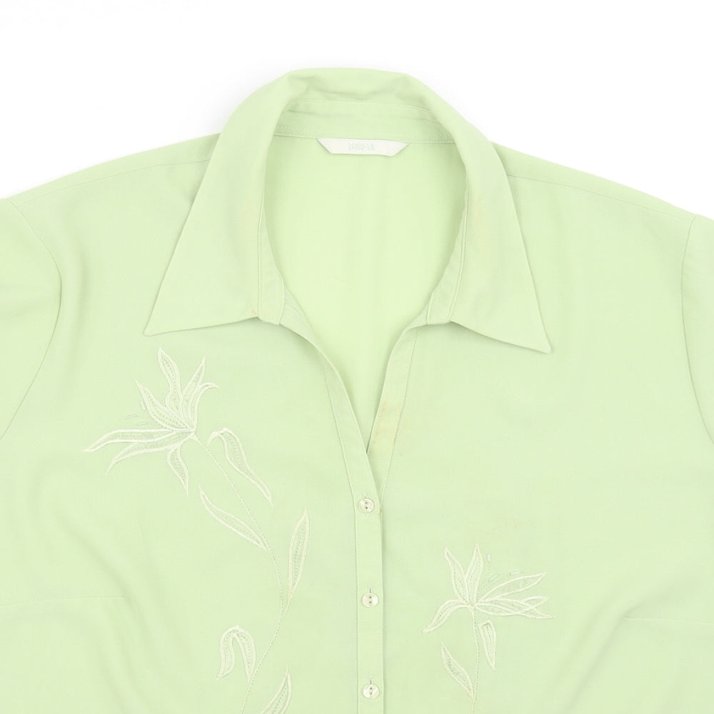 pre worn Womens Green   Basic Blouse Size 22