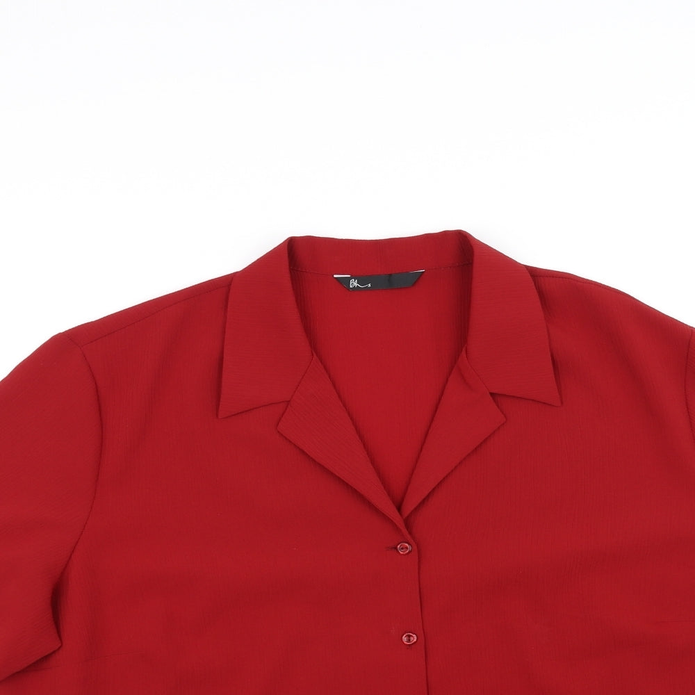 BHS Womens Red   Basic T-Shirt Size 22