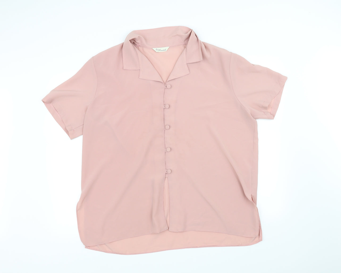 design  Womens Pink   Basic Button-Up Size 22