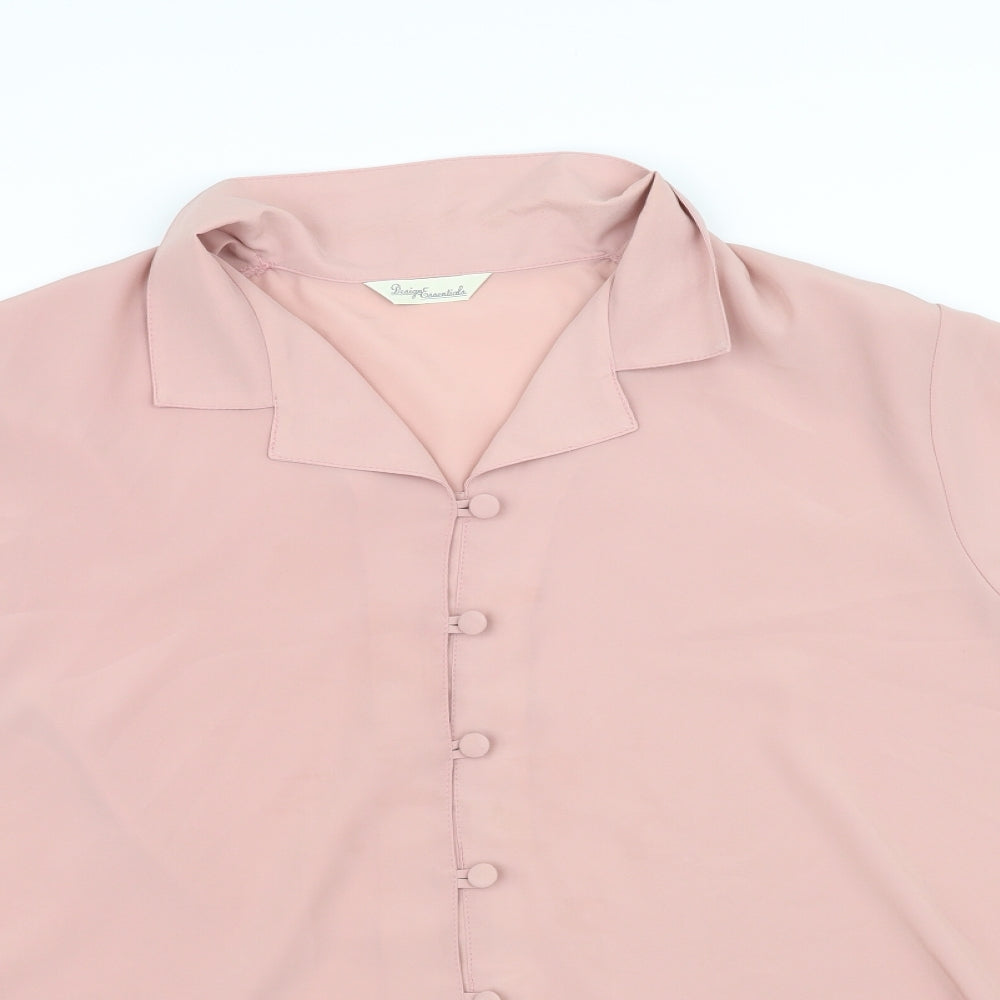 design  Womens Pink   Basic Button-Up Size 22