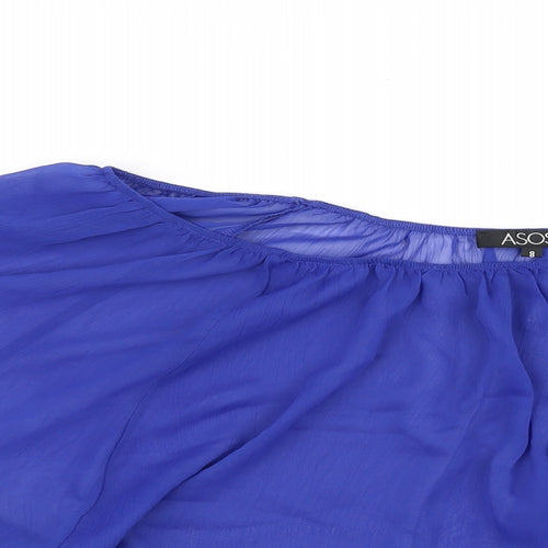 ASOS Womens Blue   Basic Blouse Size 8