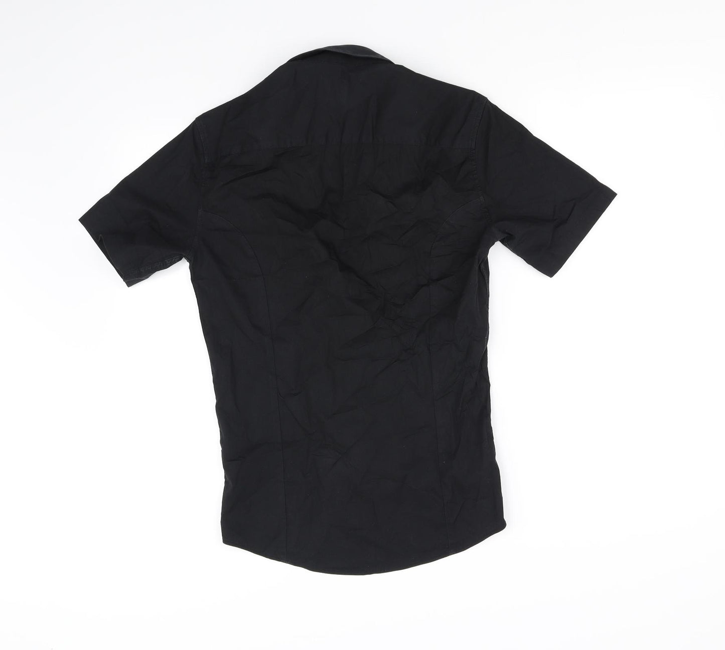 ASOS Womens Black   Basic Button-Up Size S