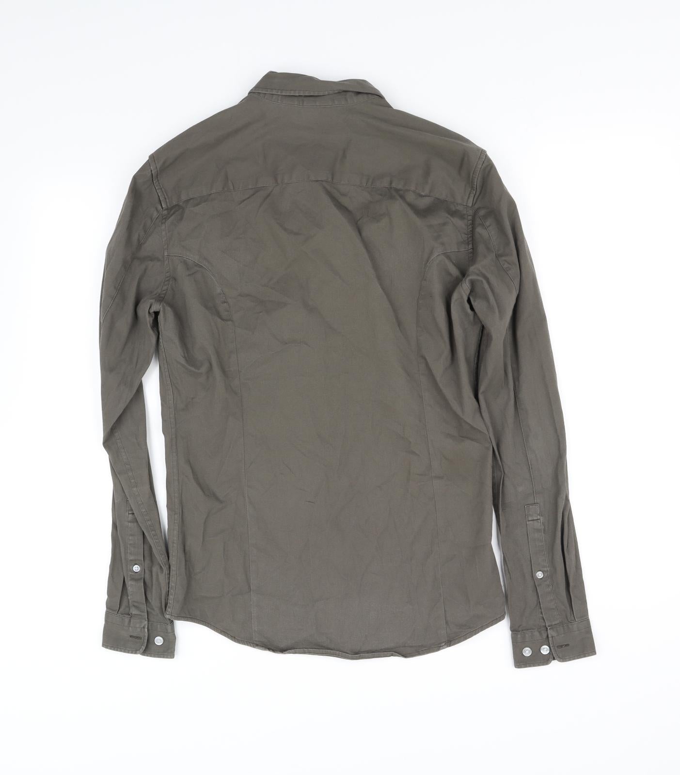 ASOS Mens Grey    Button-Up Size S