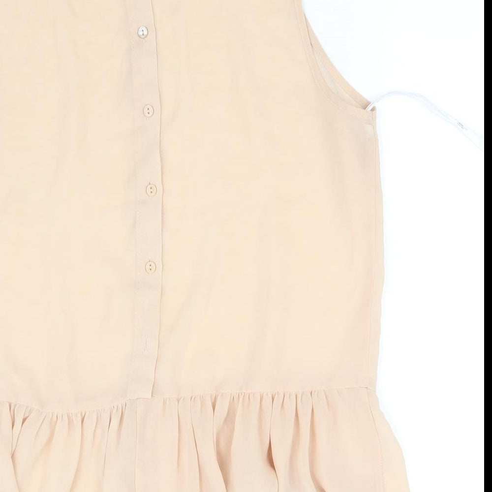 neew look Womens Beige   Basic T-Shirt Size 14