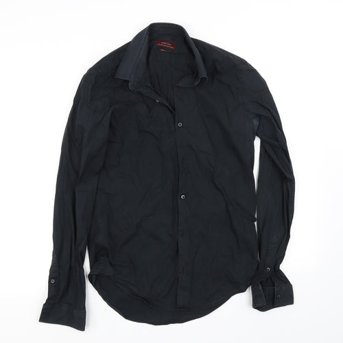 zara  Womens Black   Basic Button-Up Size S