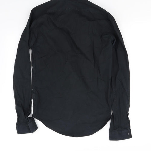 zara  Womens Black   Basic Button-Up Size S