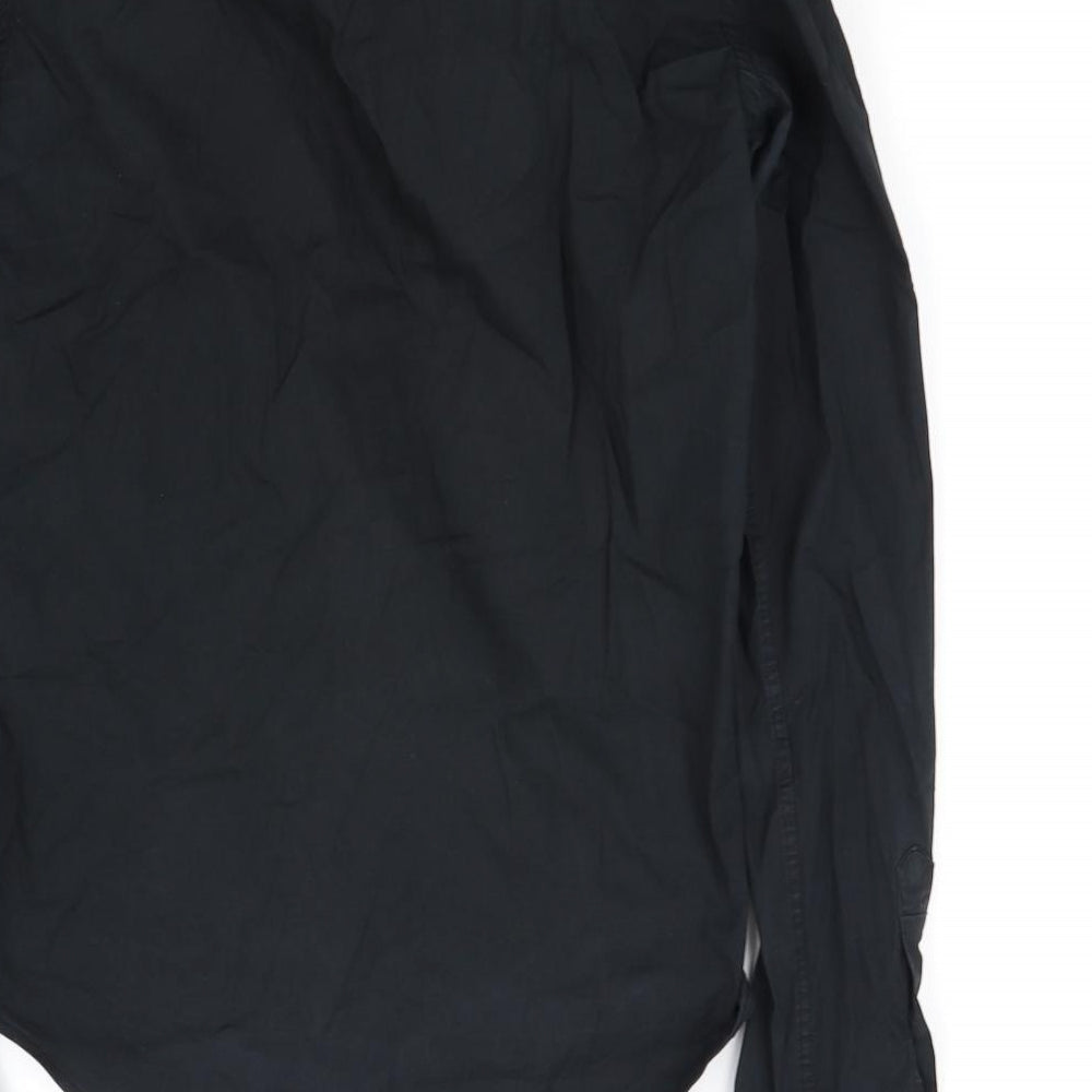 zara  Womens Black   Basic Button-Up Size S