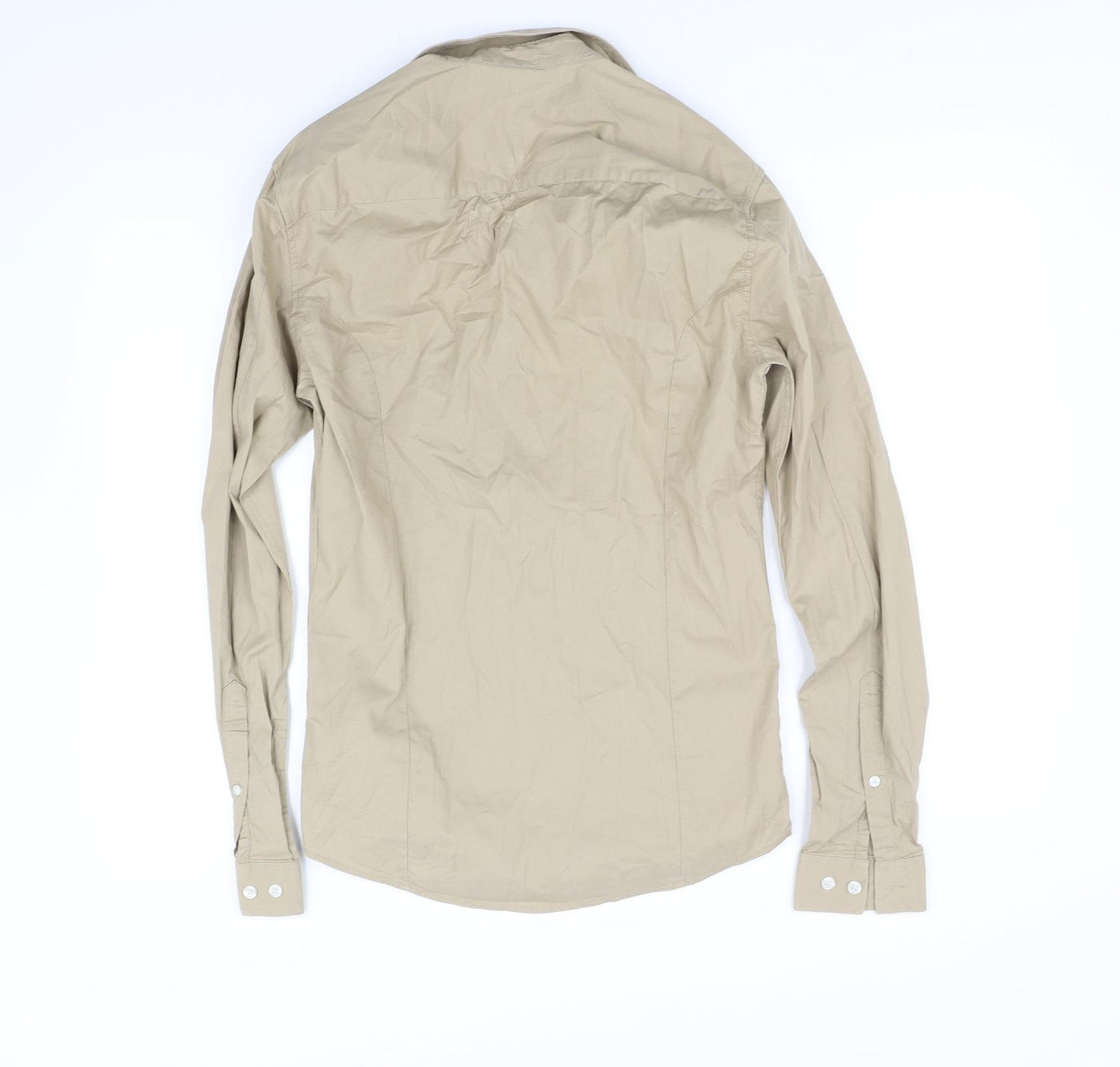 ASOS Mens Beige    Button-Up Size S